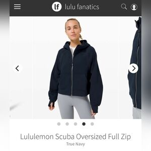 Lululemon Scuba Oversized Full Zip